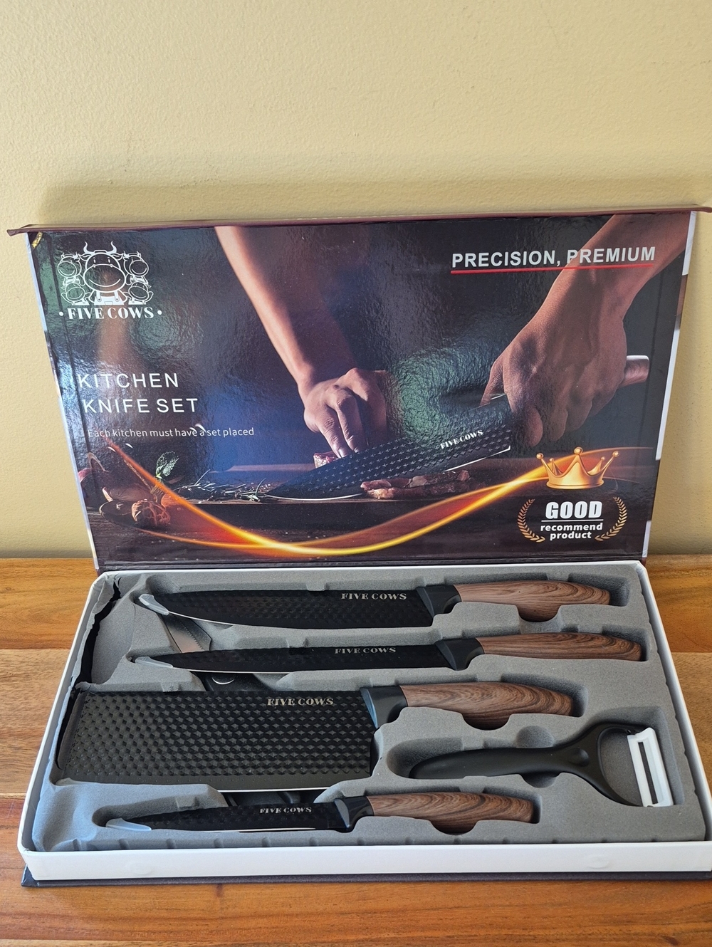 NEW Five Cows 6 Pc. Kitchen Knife Set
